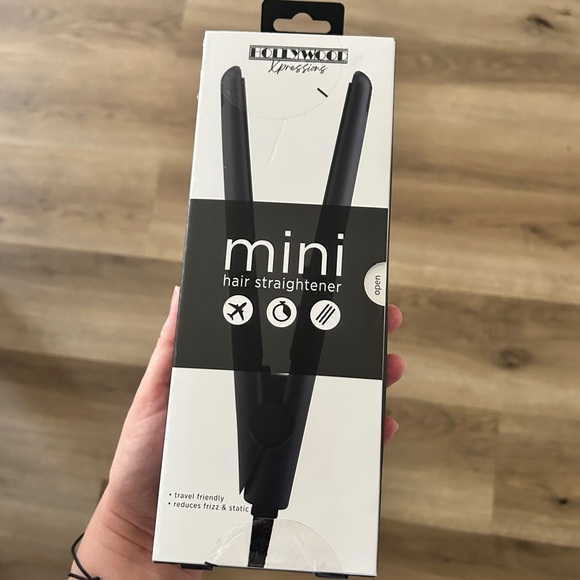 Hollywood Xpressions Mini Flat Iron Hair Straightener, Ceramic Plates-NIB - Picture 4 of 5